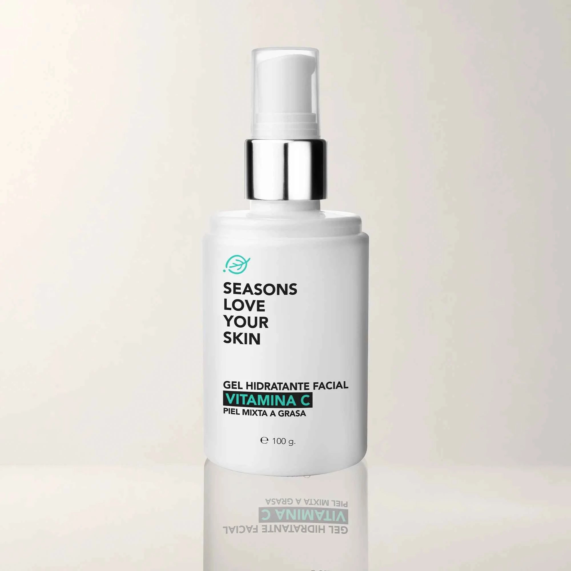 Gel Hidratante Vitamina C 100 Gr para Pieles Mixtas / Grasas | Seasons