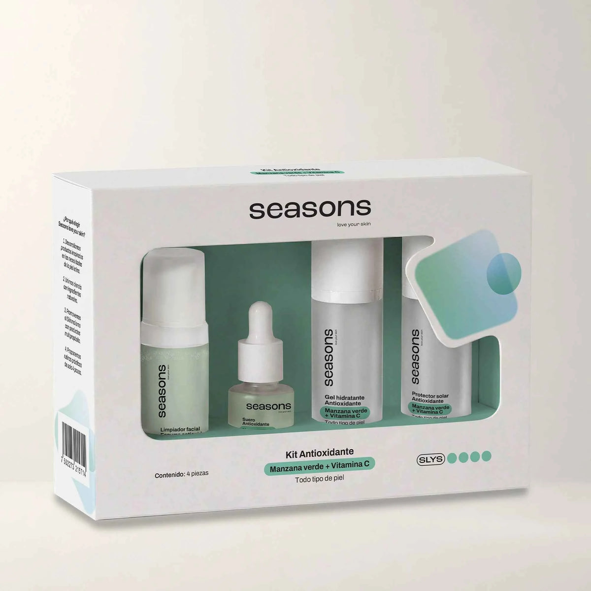 Kit Antioxidante Manzana Verde + Vit C 4 Pz