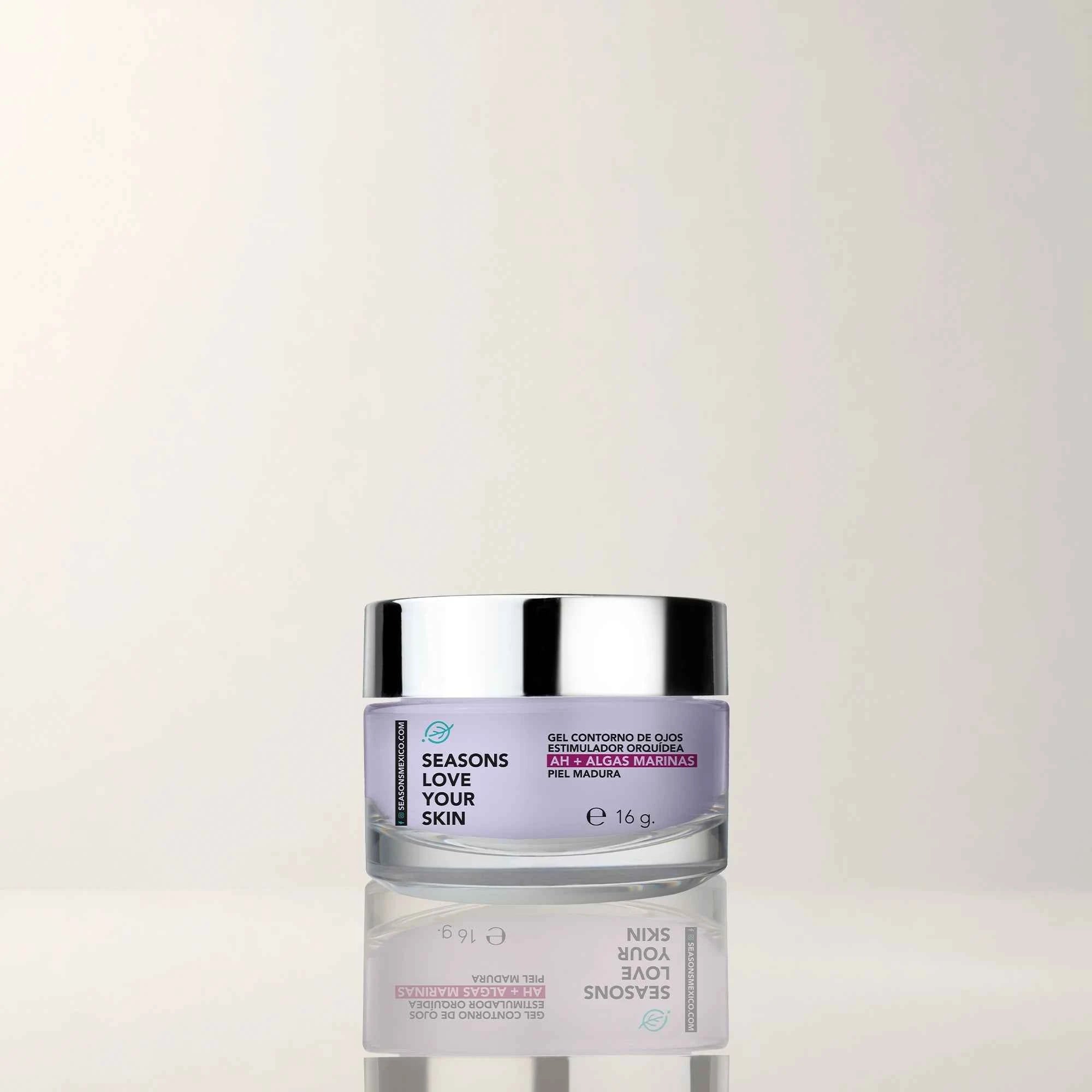 Gel Contorno De Ojos Antiedad Orquídea + Ah + Algas Marinas 16 Gr