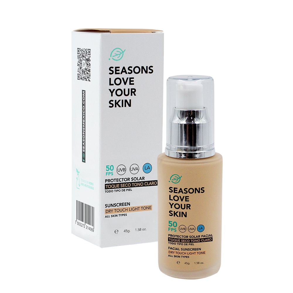 Protector Solar Con color Fps50 Toque Seco, 45 Gr - Seasons Love Your Skin