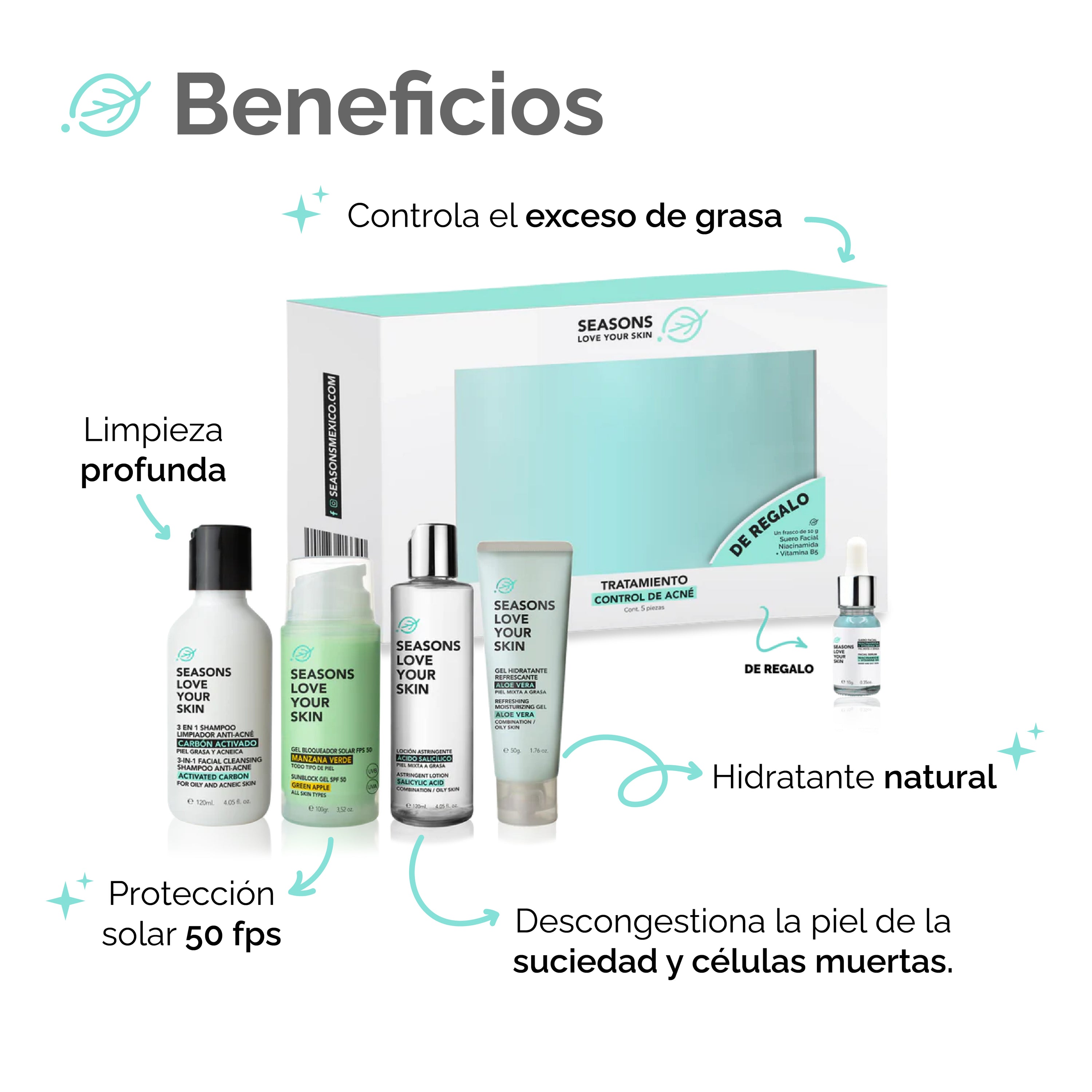 Kit Control Acné - Seasons Love Your Skin