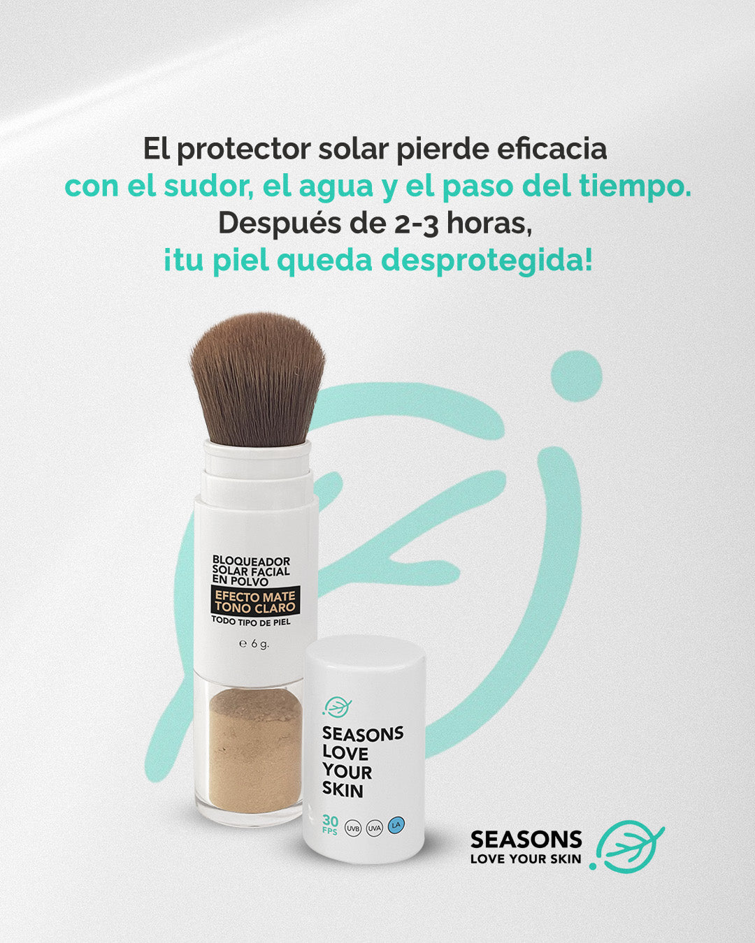 Seasons Kit Protección Solar con Color FPS 50 | Sticks Rojo + Bronzer + Polvo Matificante Tono Medio - Seasons Love Your Skin