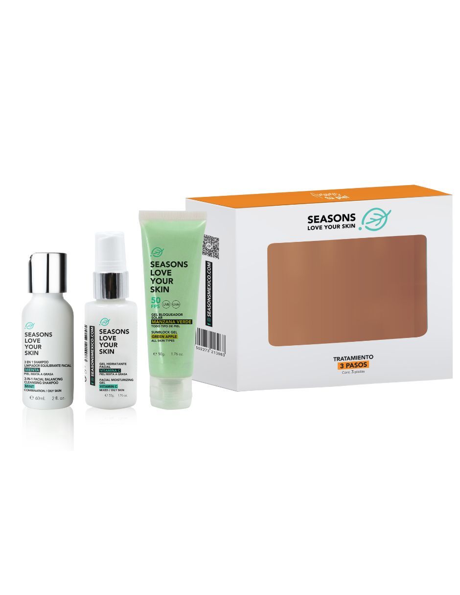 Kit Basic Care - 3 Pasos - Seasons Love Your Skin