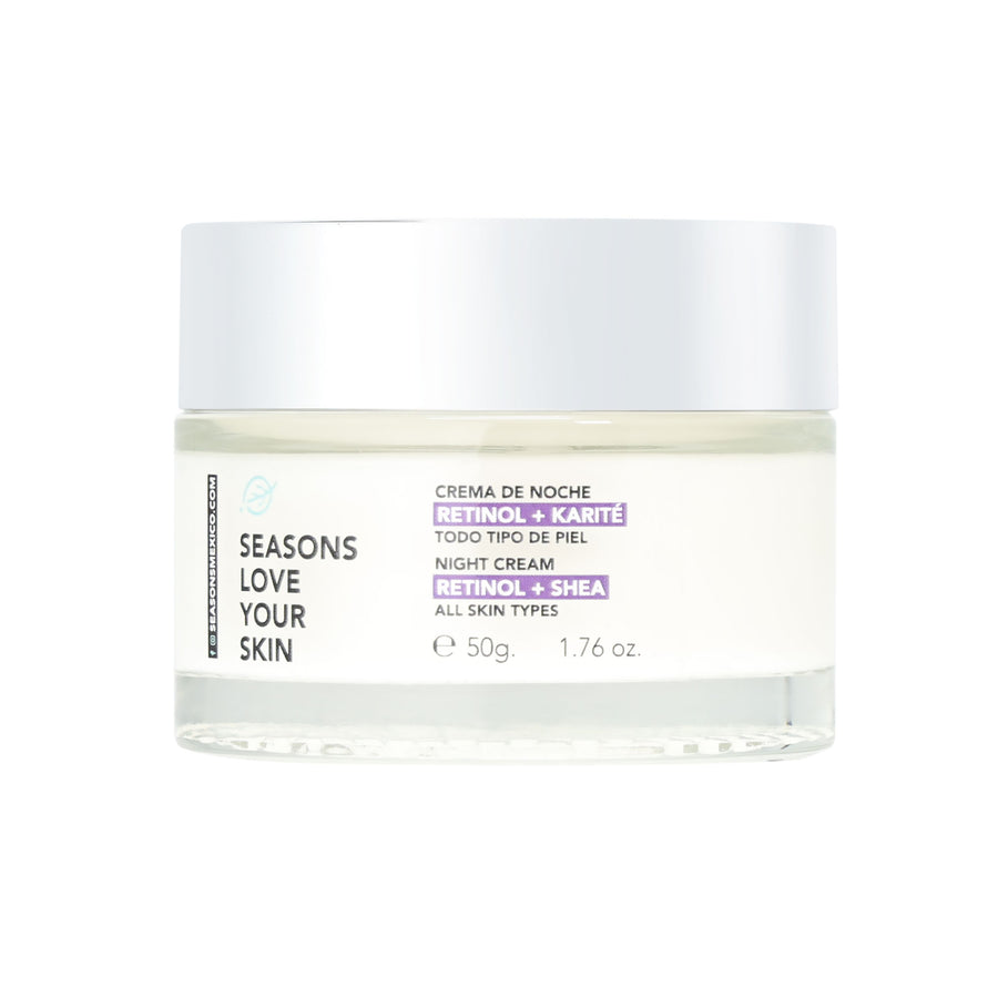 Crema Hidratante De Noche Retinol + Ah 50 Gr para Pieles maduras | Seasons