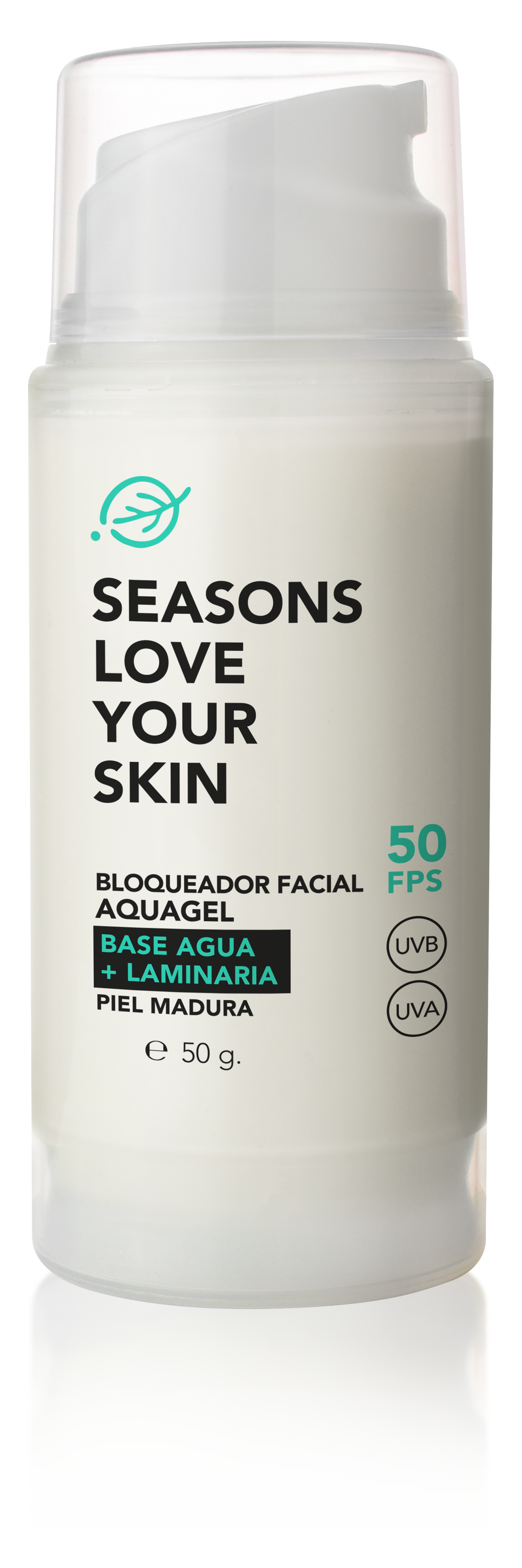 Protector Solar Fps50 Antiedad Aquagel Laminaria Digitata 45 Gr - Seasons Love Your Skin