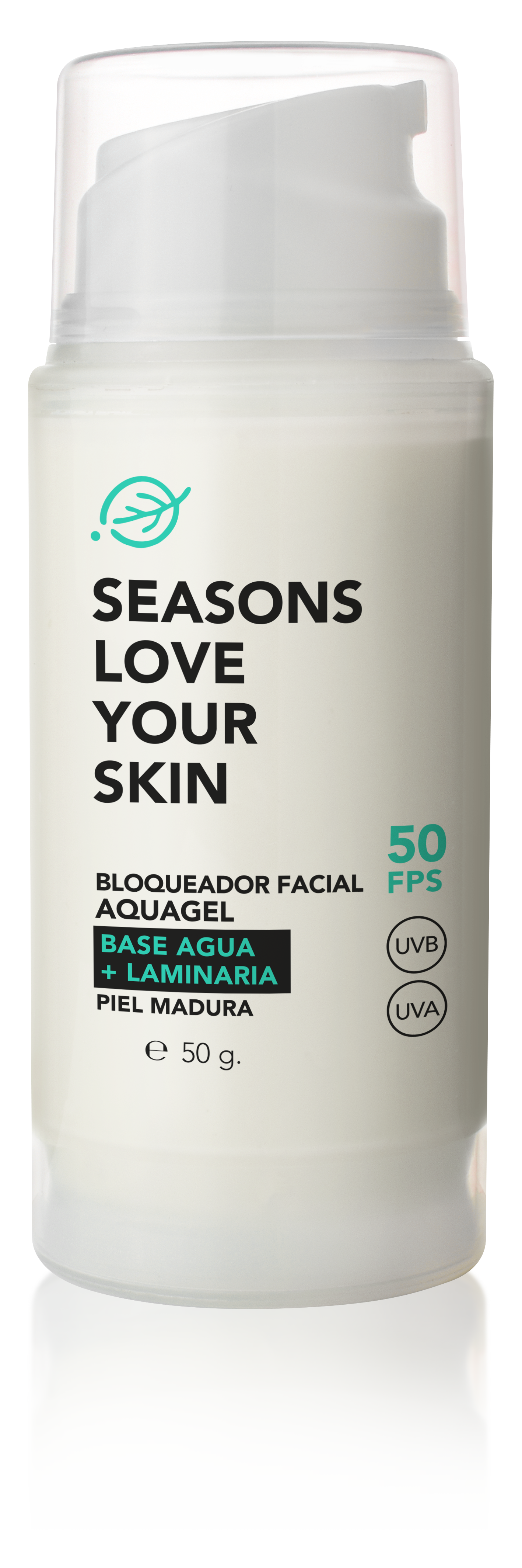 Protector Solar Fps50 Antiedad Aquagel Laminaria Digitata 45 Gr - Seasons Love Your Skin