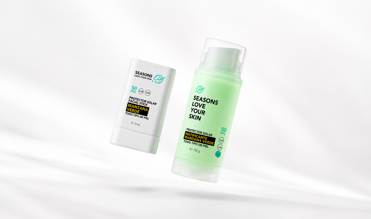 Duo de protectores solares manzana verde FPS50