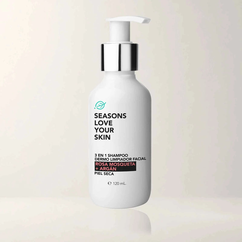 Shampoo Dermolimpiador Facial 3 en 1 Rosa Mosqueta + Argán 60 ml