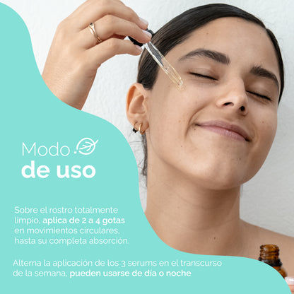 KIT 3 SERUMS- Vit C + Niacinamida + Ácido Hialuronico