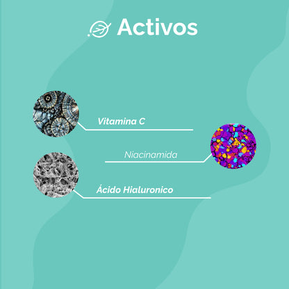 KIT 3 SERUMS- Vit C + Niacinamida + Ácido Hialuronico