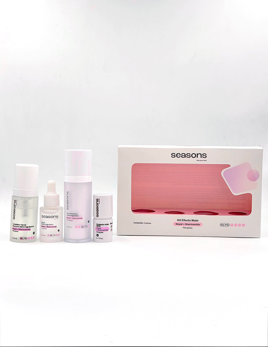 KIT EFECTO MATE NOPAL + NIACINAMIDA  4 PIEZAS