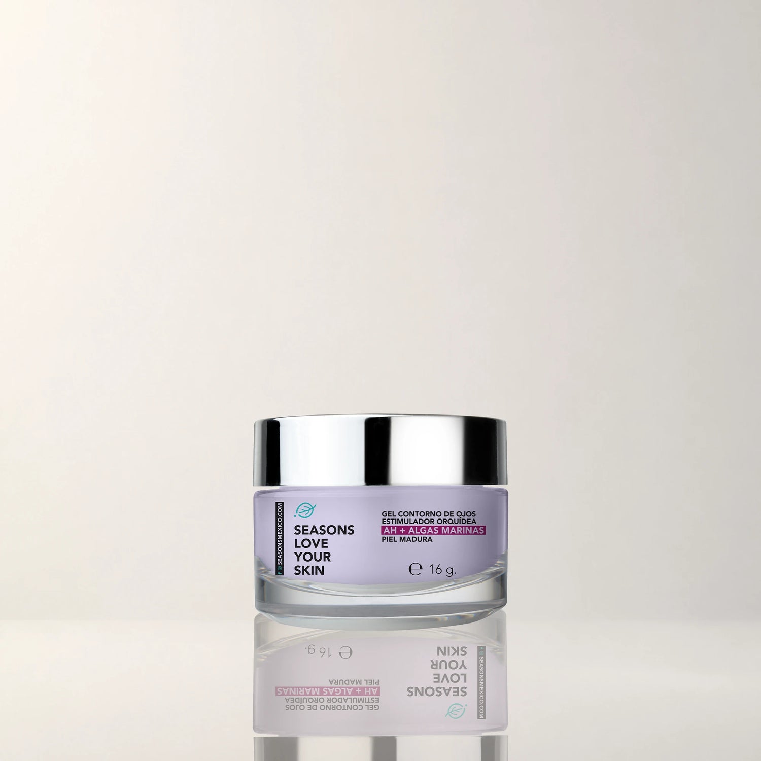 Gel Contorno De Ojos Antiedad Orquídea + Ah + Algas Marinas 16 Gr