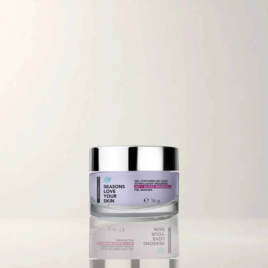 Gel Contorno De Ojos Antiedad Orquídea + Ah + Algas Marinas 16 Gr