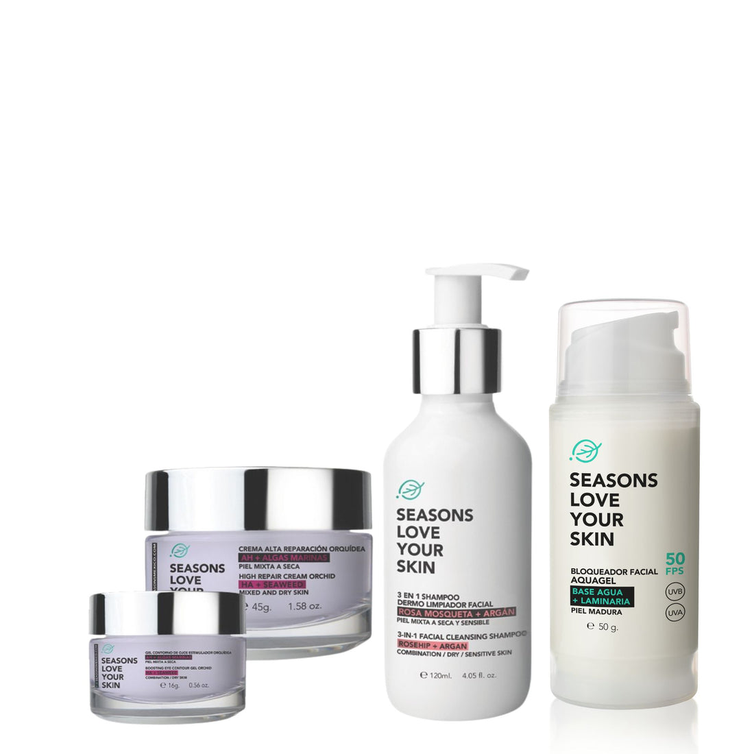 Kit Piel Sensible Antiage Orquidea 4 Piezas