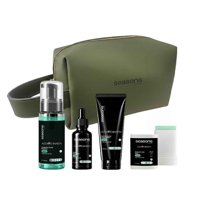 Kit Agave 4 Men: Rutina Completa de Hidratación y Protección FPS 50