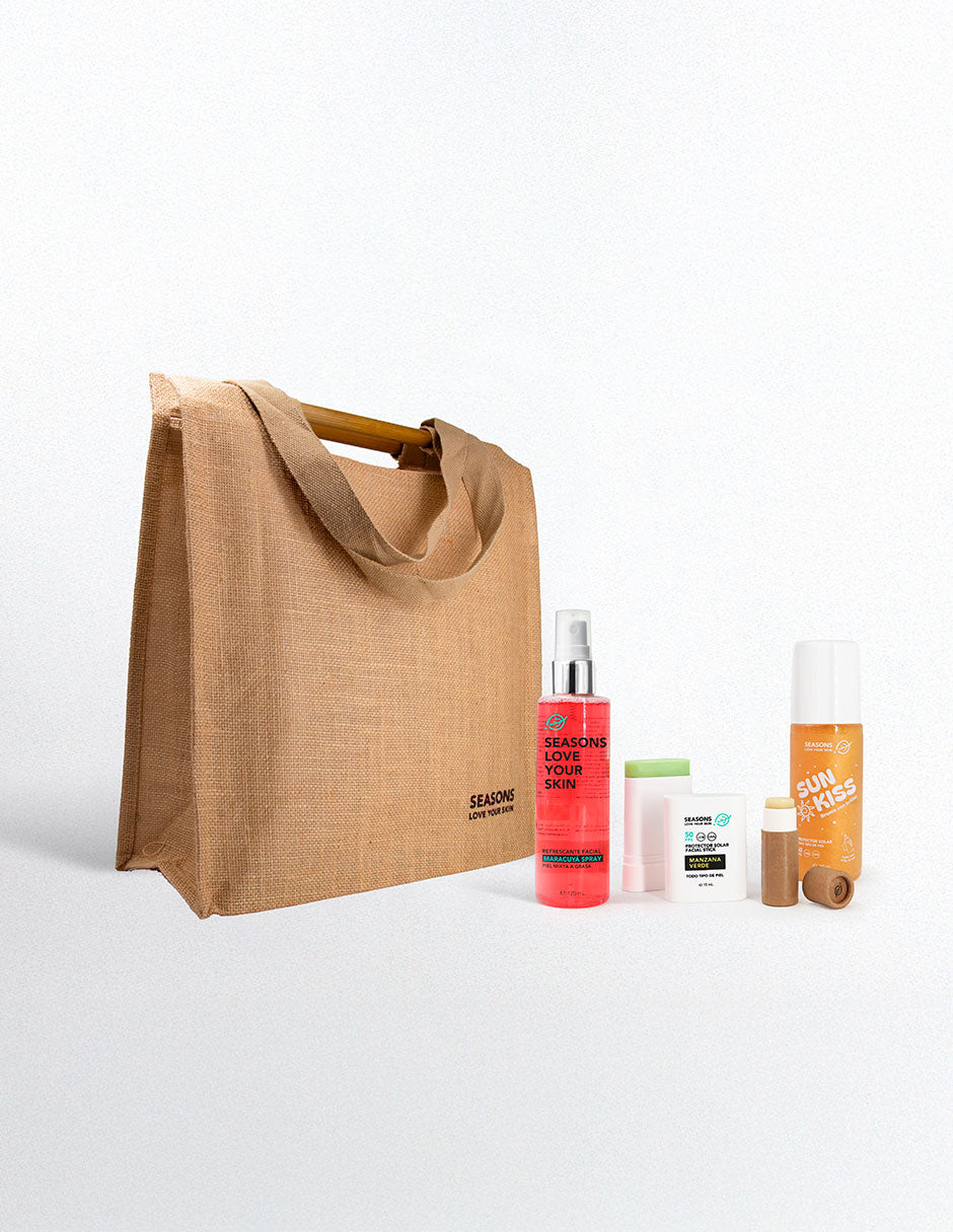 Kit Spring Break FPS 50: Protección Solar, Brillo y Frescura (5 piezas) - Seasons Love Your Skin