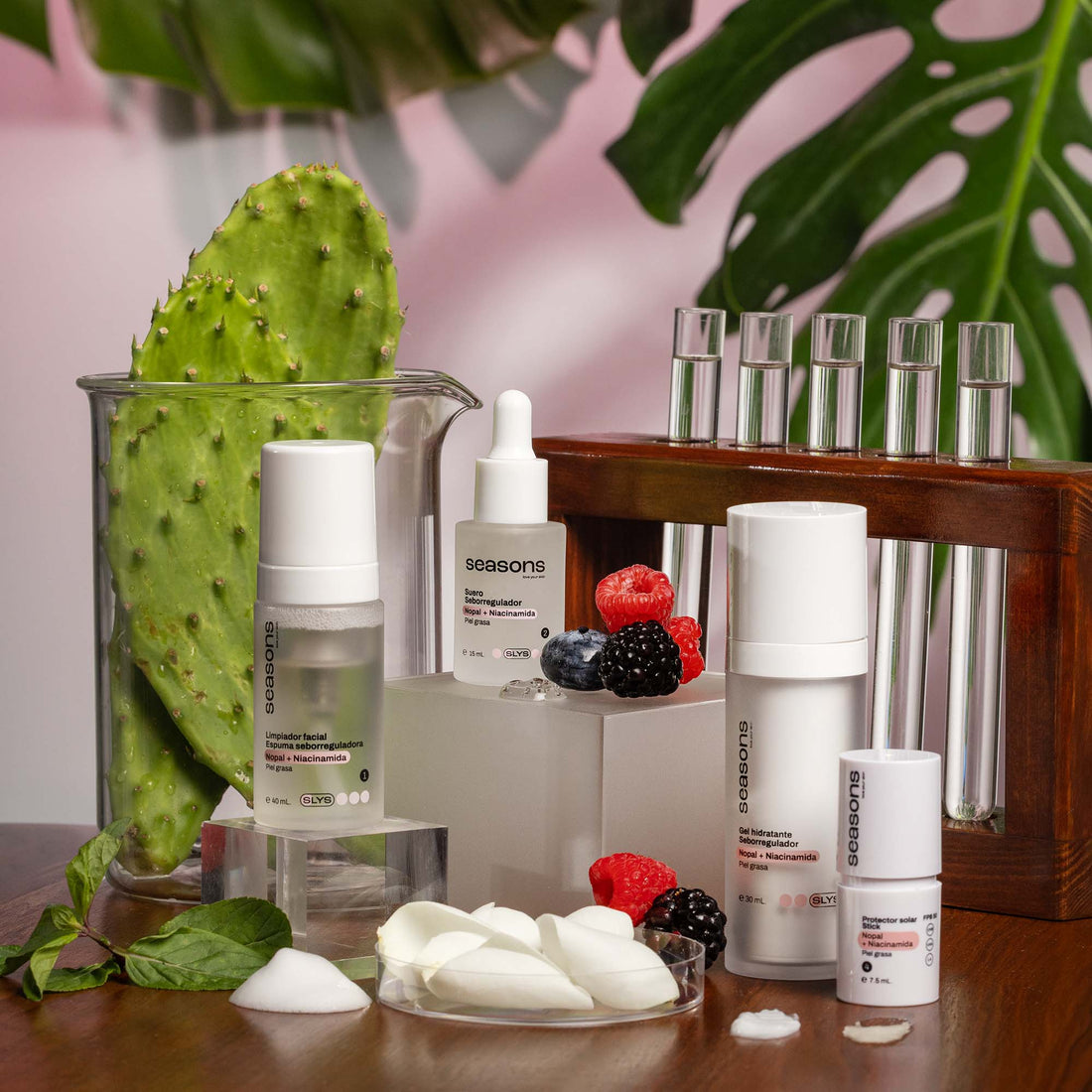 Kit Efecto Mate Nopal + Niacinamida 4 Piezas - Seasons Love Your Skin
