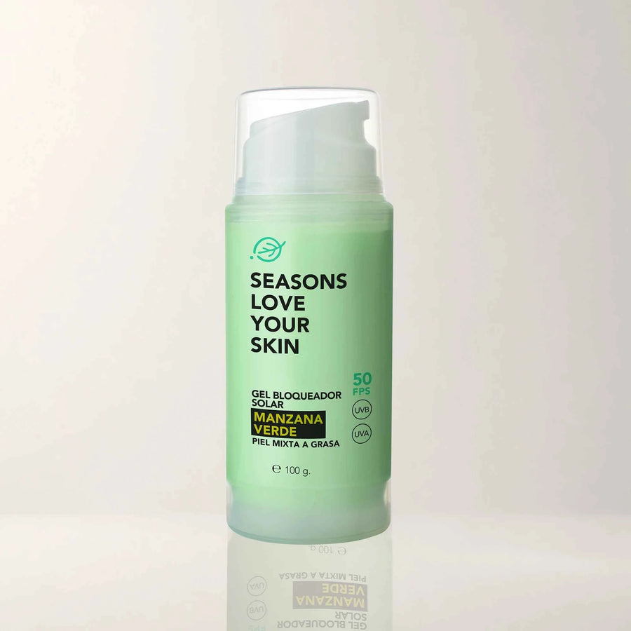 Protector Solar en Gel FPS 50 Piel Mixta y Grasa Manzana Verde 100 g