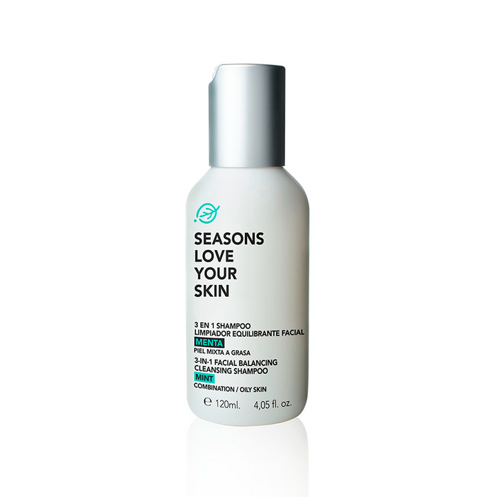 3 en 1 Shampoo Limpiador Equilibrante Facial Menta - Seasons Love Your Skin - SEO Optimizer