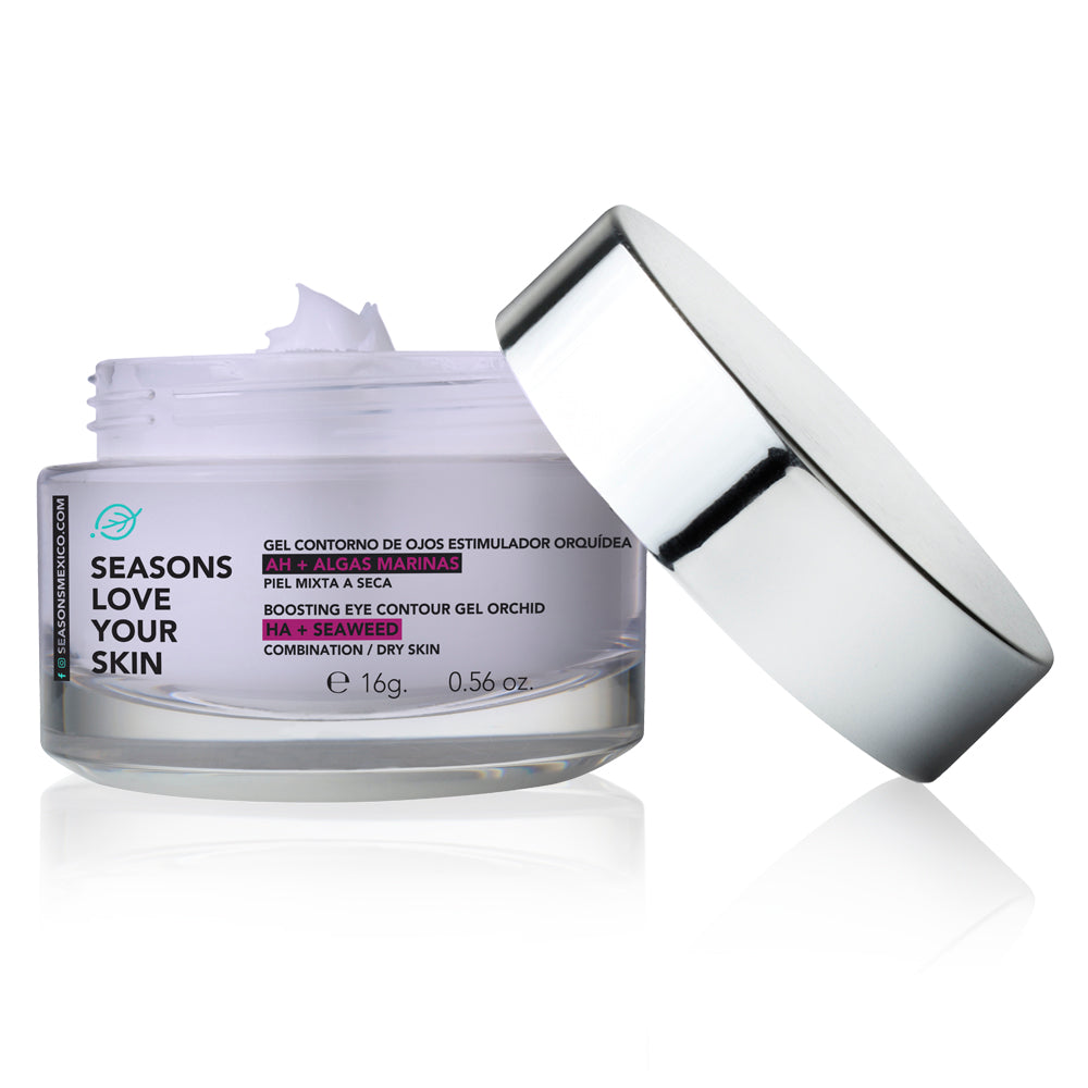 Gel Contorno De Ojos Antiedad Orquídea + Ah + Algas Marinas 16 Gr